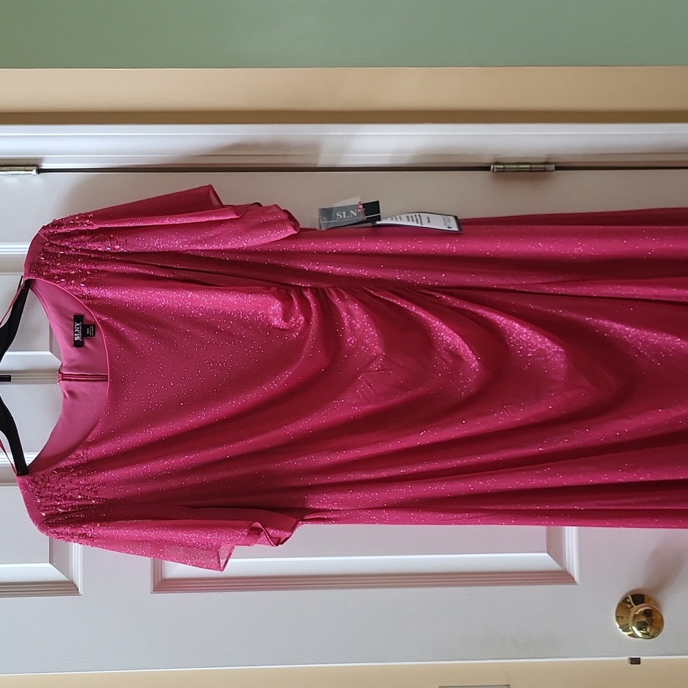 Special Occasion Evening Women's Rose Dress Gown Size 18W SLNY SL Fashions NWT